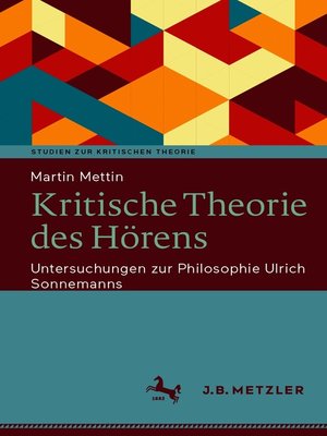 cover image of Kritische Theorie des Hörens